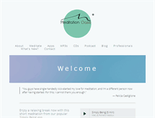 Tablet Screenshot of meditationoasis.com